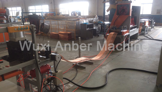 Expanded battery plat mesh machine