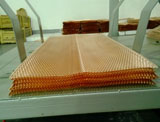 Expanded copper lath