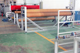 Welded mesh PVC coating line