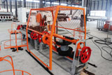 Double wire security fence making barbed wire machine