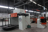 Vertical wire drawing machine for the standard parts industry
